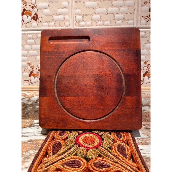 Vtg Baribocraft Canada Cheese Board Bread Wooden Serving Board Charcuterie - Picture 1 of 3